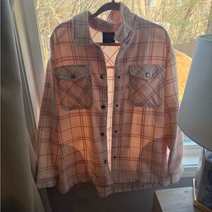 Plaid Button-Up Women's Jacket